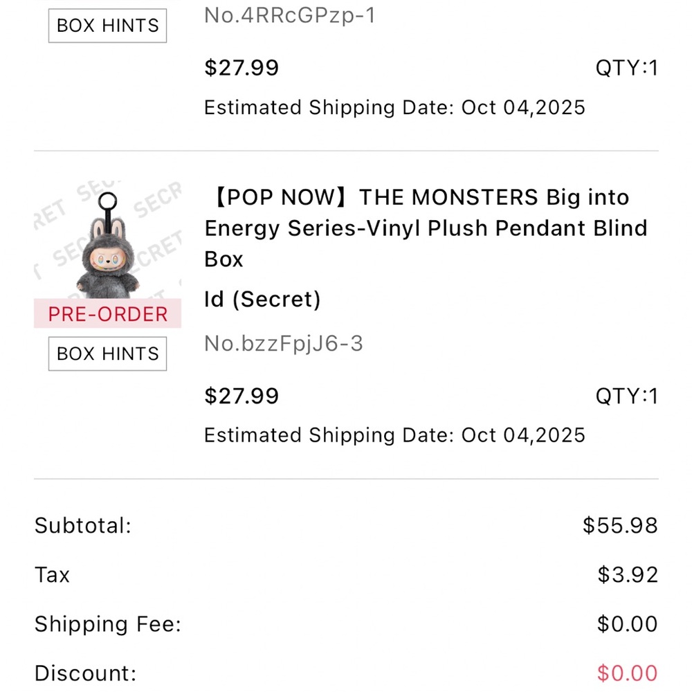 POP MART The Monsters Big Into Energy ID Secret Labubu Plush Pendant Keychain - Picture 8 of 9